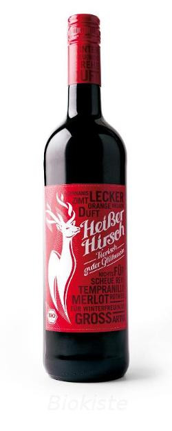 Produktfoto zu Heißer Hirsch Glühwein rot Kiste