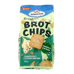 Produktfoto zu Brot Chips mit Knobi und Kräuter