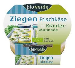 Produktfoto zu Ziegen Frischkäse Kräutermarin