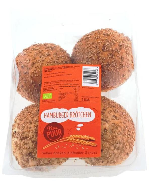 Produktfoto zu Hamburger Brötchen 250g - 4 St