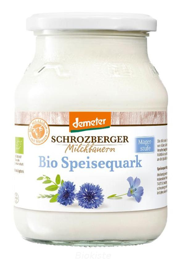 Produktfoto zu Speisequark mager 500g im Glas