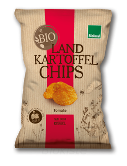 Produktfoto zu Land-Kartoffelchips Tomate