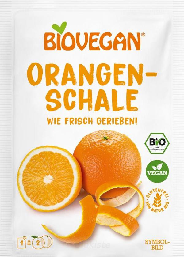 Produktfoto zu Orangenschalen gerieben