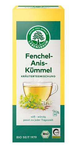 Produktfoto zu Kräutertee Fenchel-Anis-Kümmel im Teebeutel