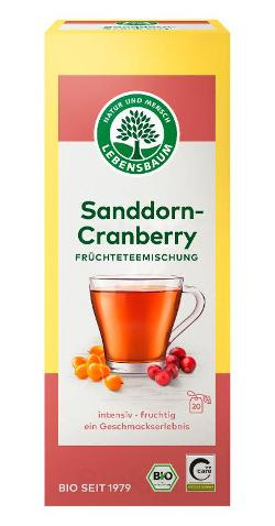 Produktfoto zu Früchtetee Sanddorn-Cranberry im Teebeutel