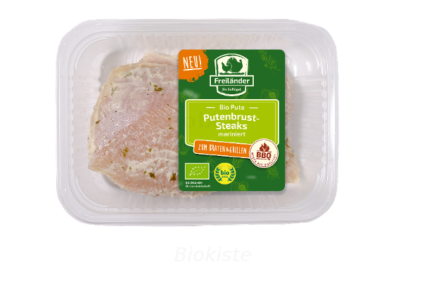 Produktfoto zu Putenbruststeak mariniert Joghurt - Knoblauch