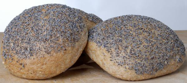 Produktfoto zu Mohnbrötchen Dinkel