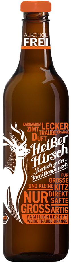 Produktfoto zu Heißer Hirsch Punsch Orange Kiste