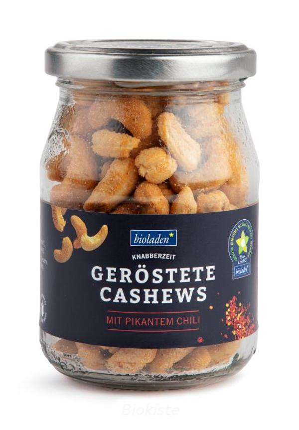 Produktfoto zu geröstete Cashews mit pikantem Chili