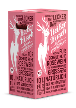 Produktfoto zu Heißer Hirsch rosé Big Box 10L